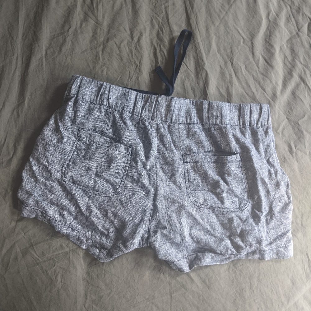 Caslon high rise linen chambray shorts small - Picture 2 of 3